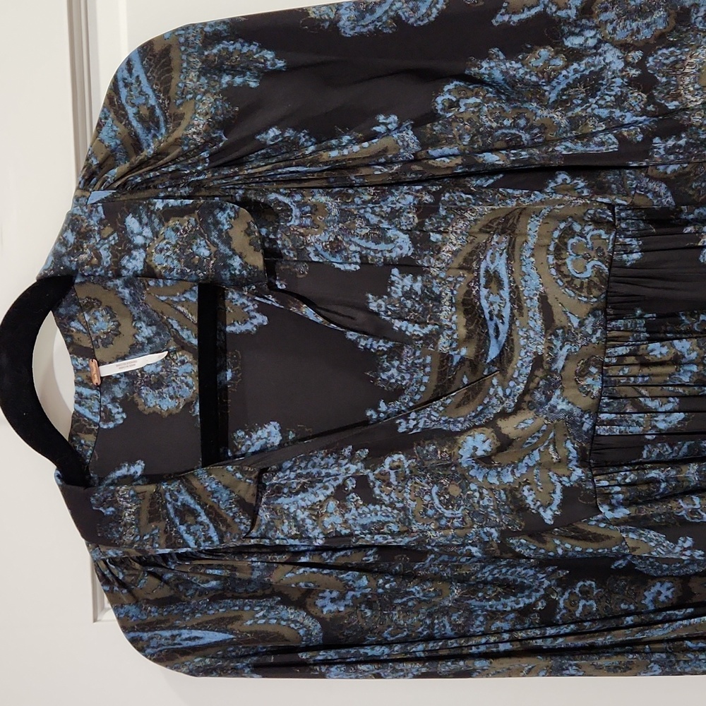 Free People Jacquard-Patterned Collared Mini Dress - image 3